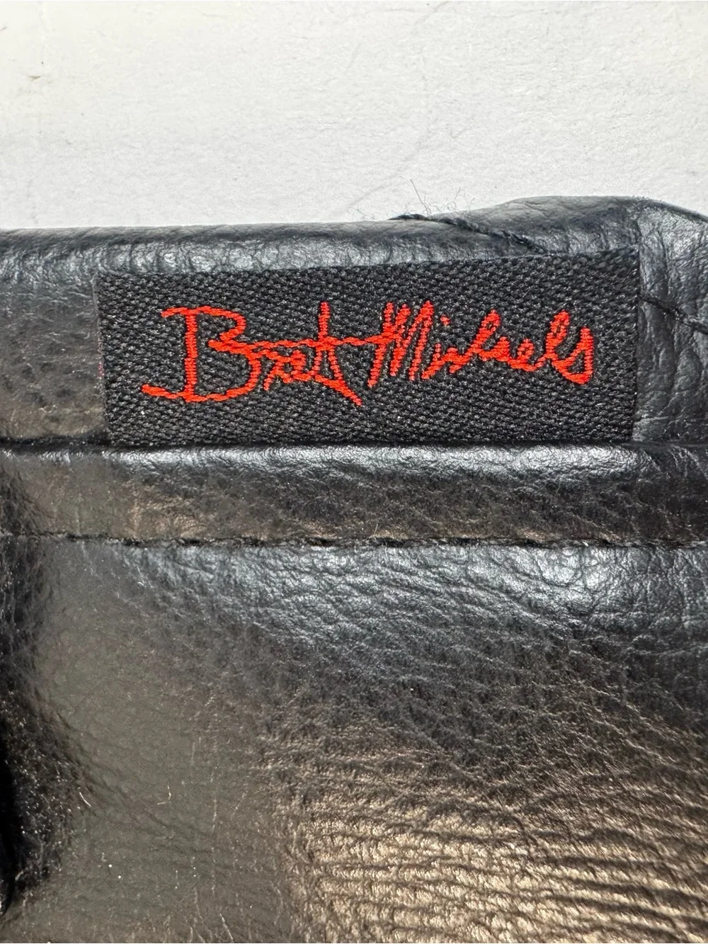 Bret Michaels Black Pleather Studded Rock & Roll Dog Vest